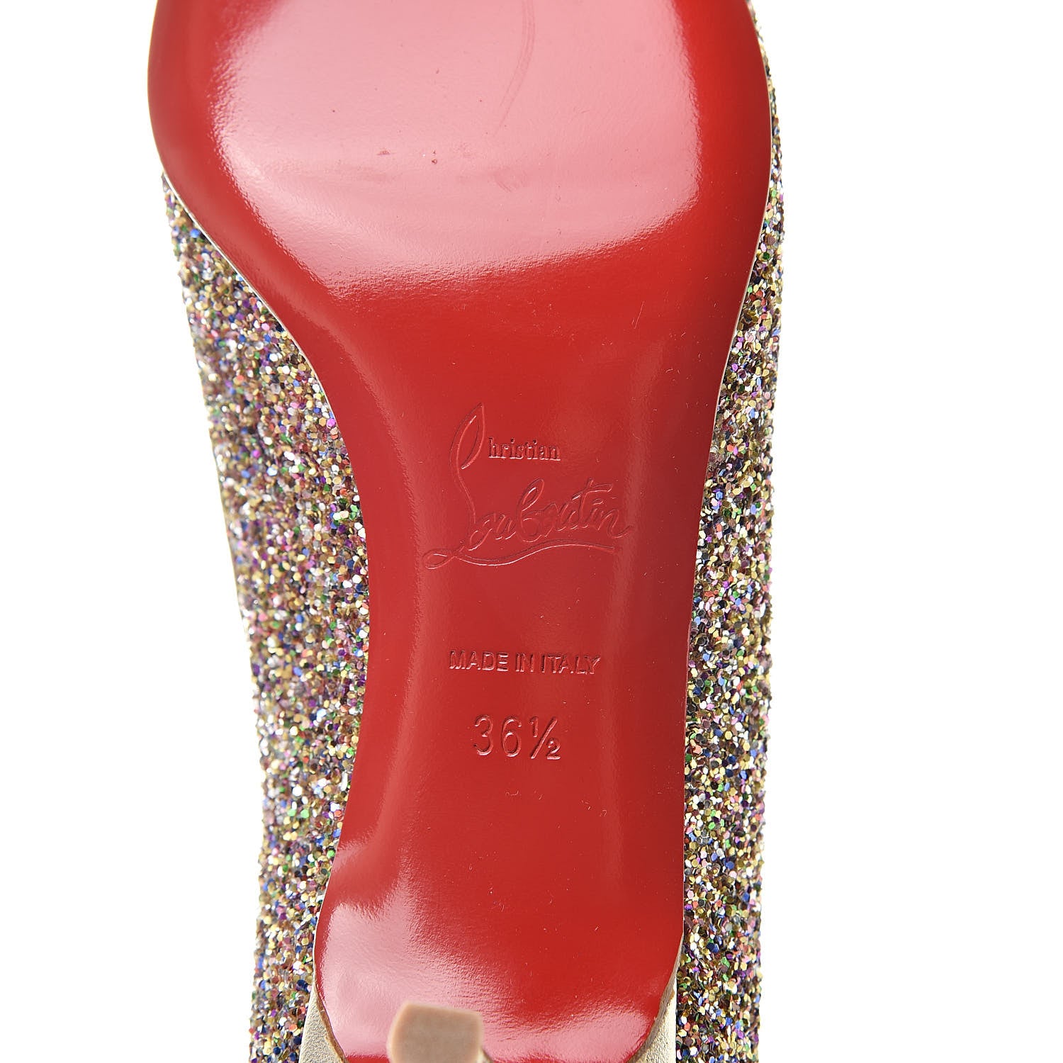 Christian Louboutin Glitter Nappa Croisette 45 Pumps 36.5 Multicolor 6 of 10