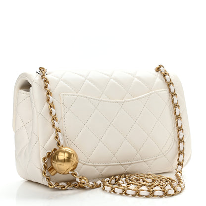 Chanel Lambskin Quilted Mini Rectangular Pearl Crush Flap White 3 of 11