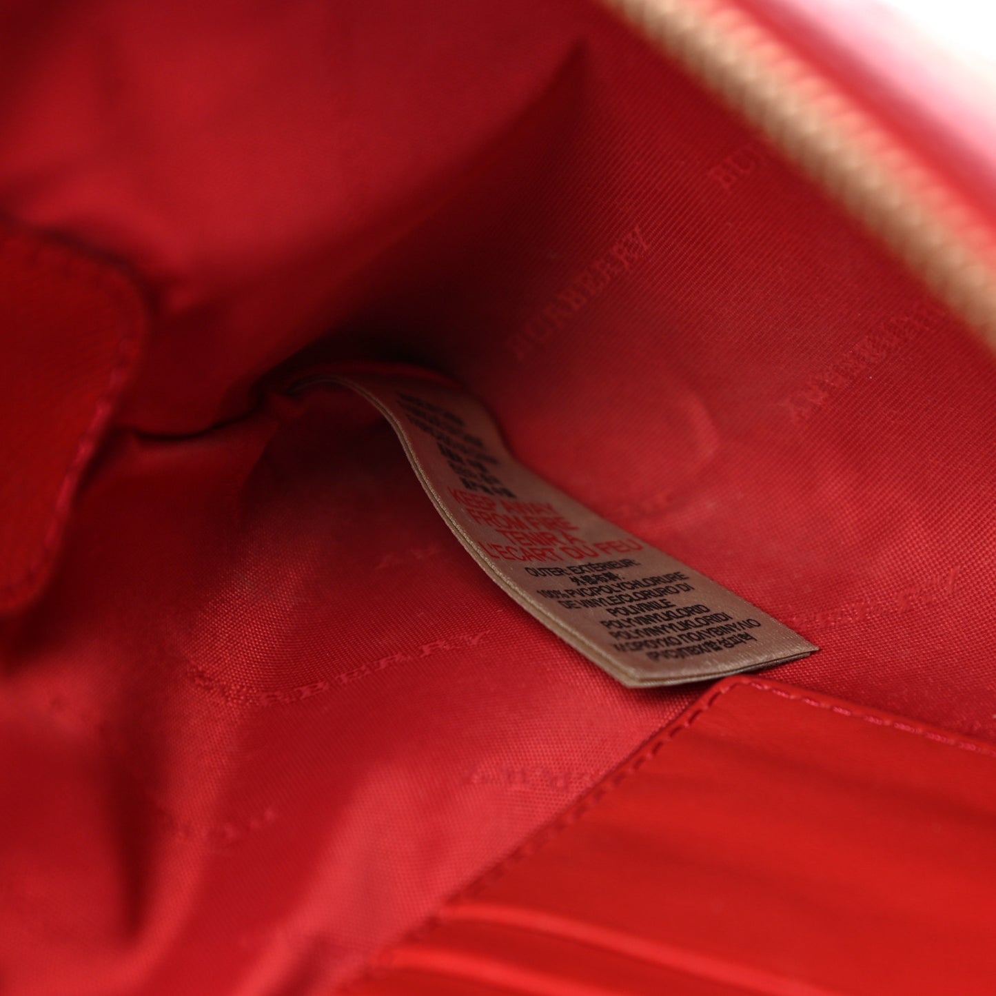Haymarket Check Small Peyton Crossbody Clutch Bag Coral Red
