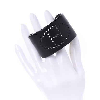 Hermes Aluminium Evelyne Sunset Cuff Bracelet T3 Black 2 of 5