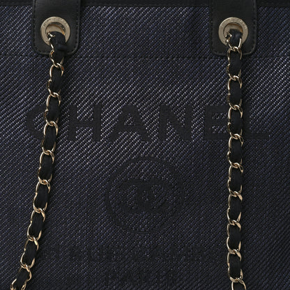 Chanel Canvas Medium Deauville Tote Black 8 of 11