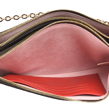 Louis Vuitton Monogram Blooming Flowers Double Zip Pochette 4 of 11