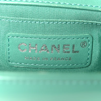 Chanel Glazed Calfskin Medium Boy Flap Green 6 of 13