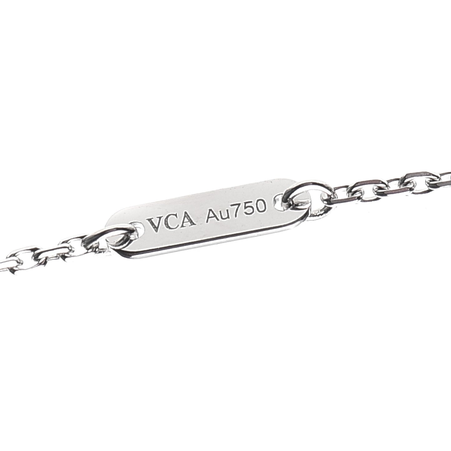 18K White Gold Diamond Mini Frivole Pendant Necklace