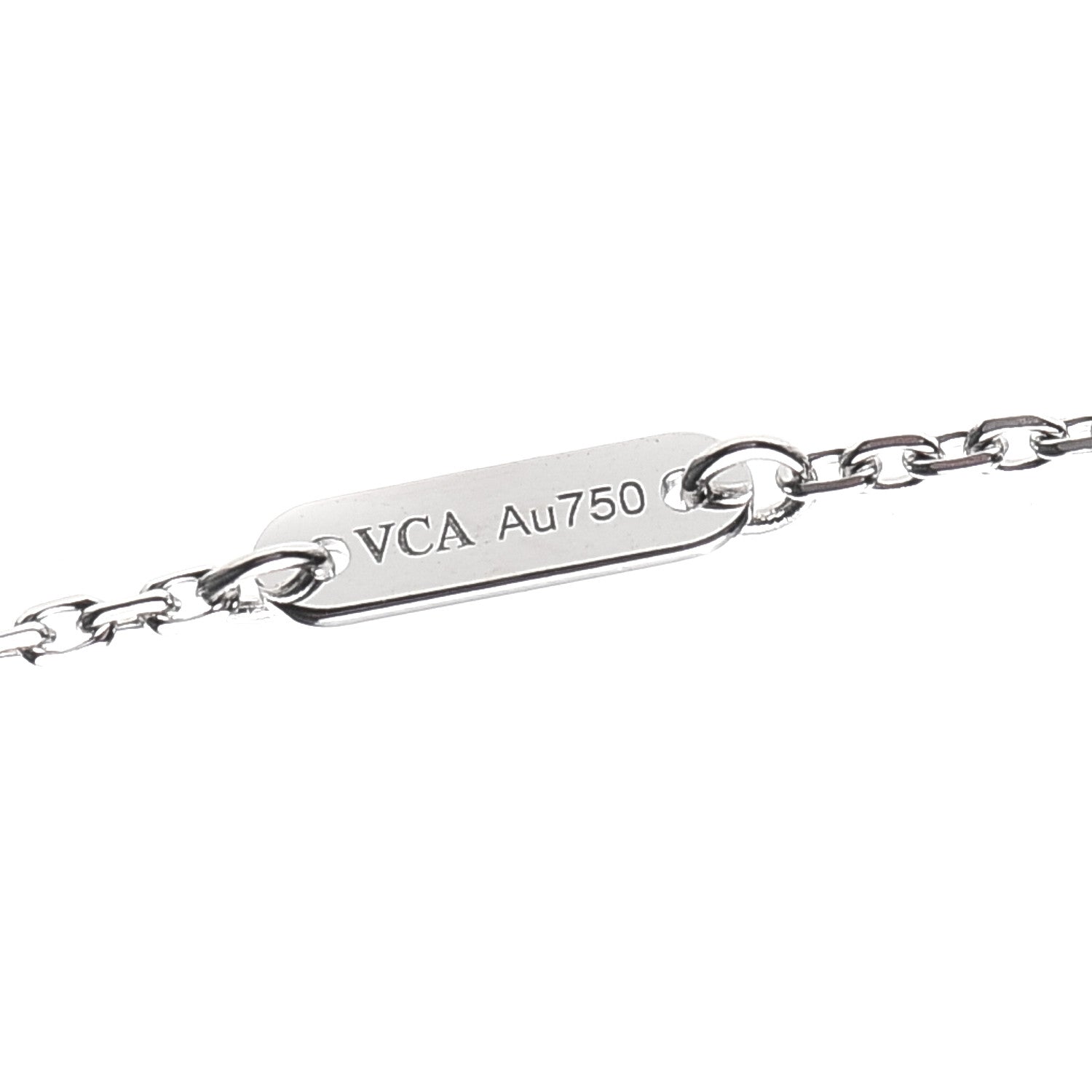 Van Cleef & Arpels 18K White Gold Diamond Mini Frivole Pendant Necklace 4 of 6