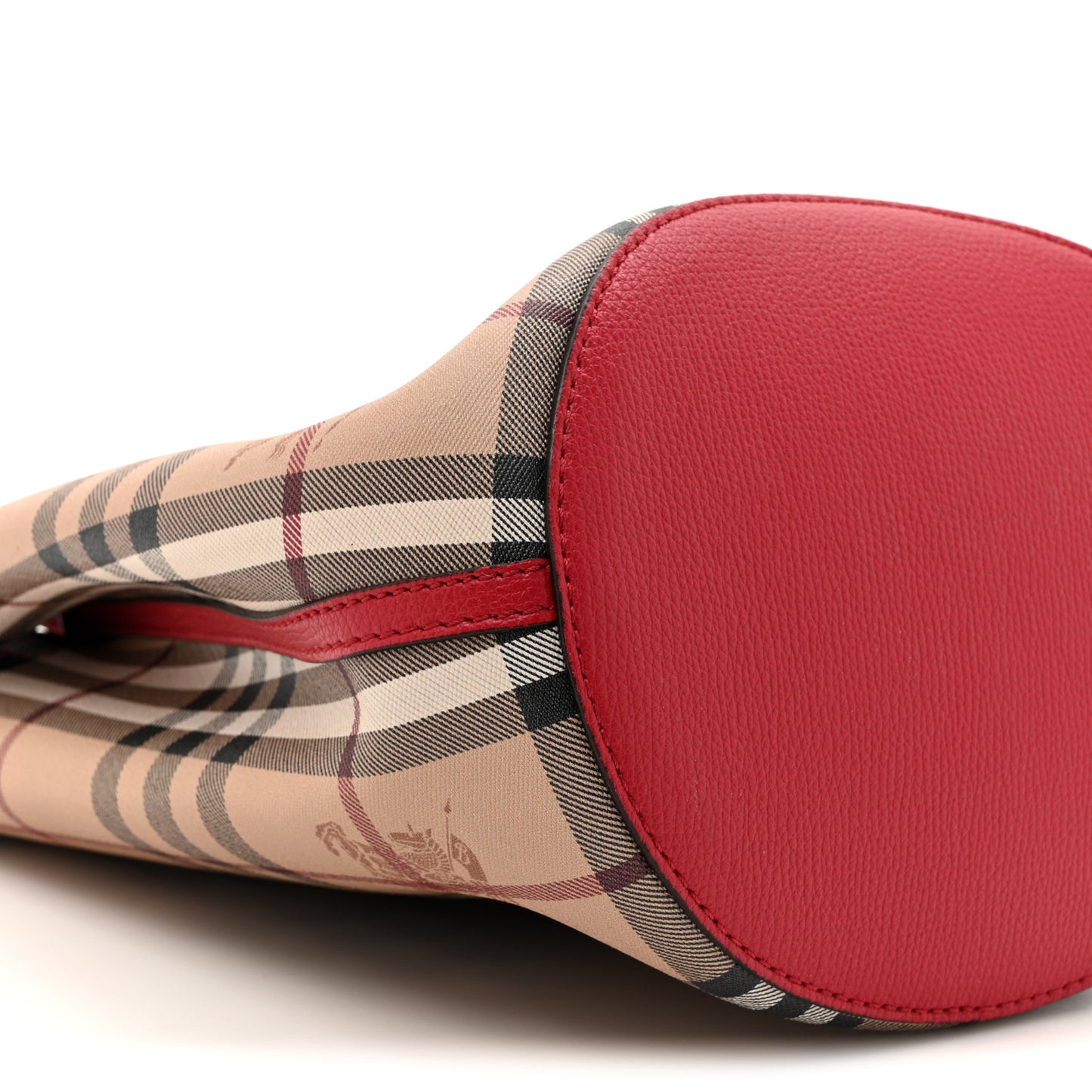 Haymarket Check Colours Small Lorne Bucket Crossbody Poppy Red