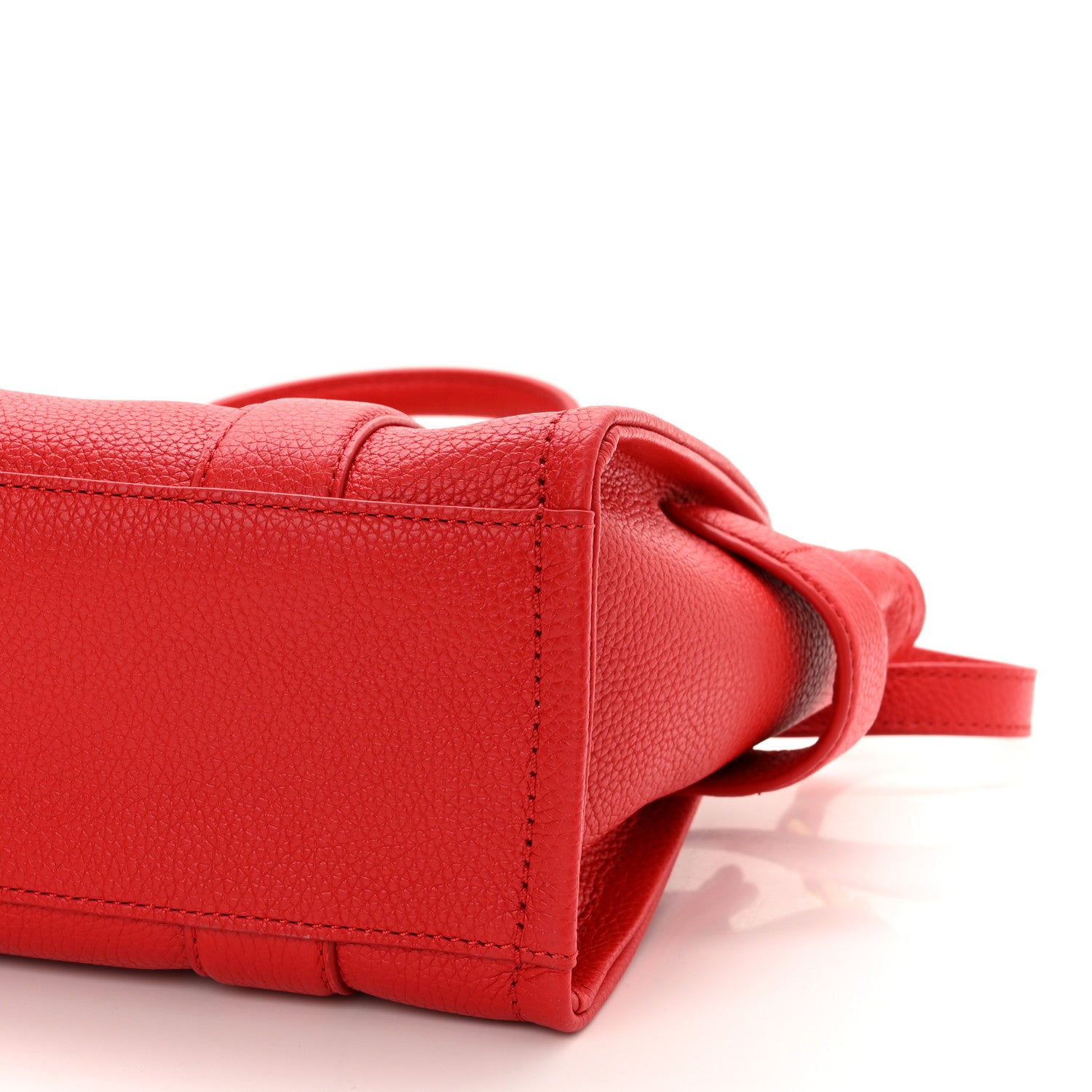 Marc Jacobs Grained Calfskin Small The Tote Bag True Red 7 of 10