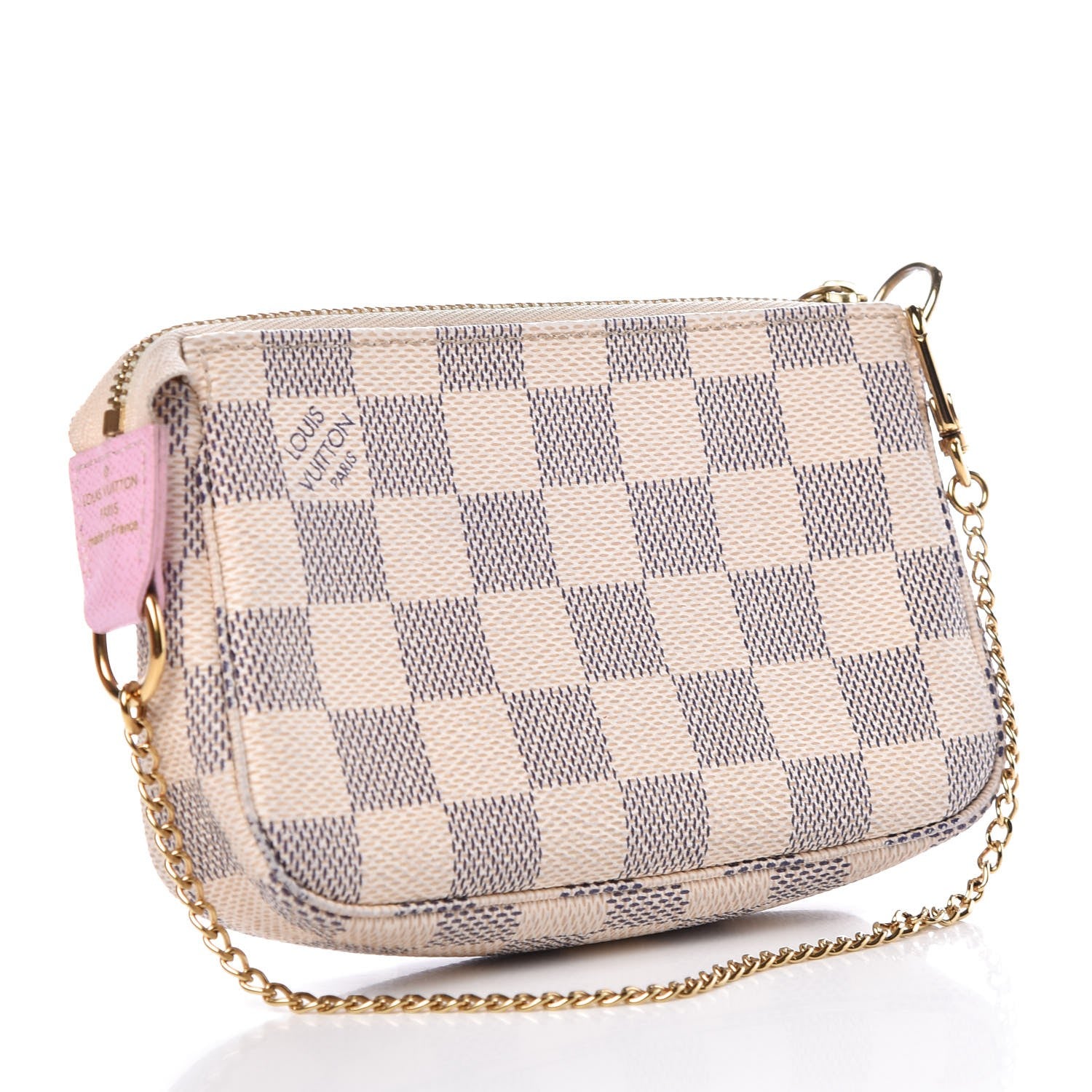 Louis Vuitton Damier Azur 2016 Christmas Animation Mini Pochette Accessories 3 of 8