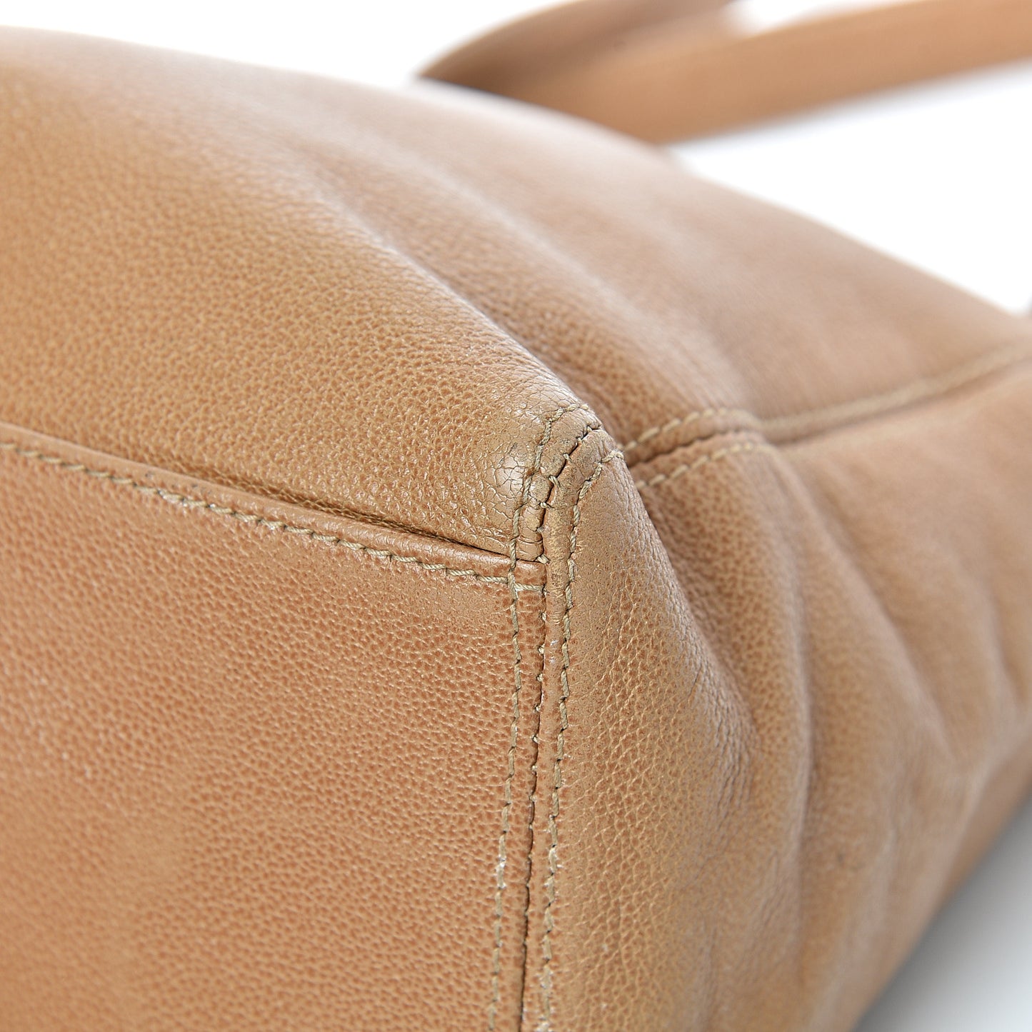 Calfskin CC Small Tote Beige