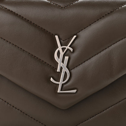 Saint Laurent Calfskin Y Quilted Monogram Toy Loulou Crossbody Bag Faggio 8 of 8