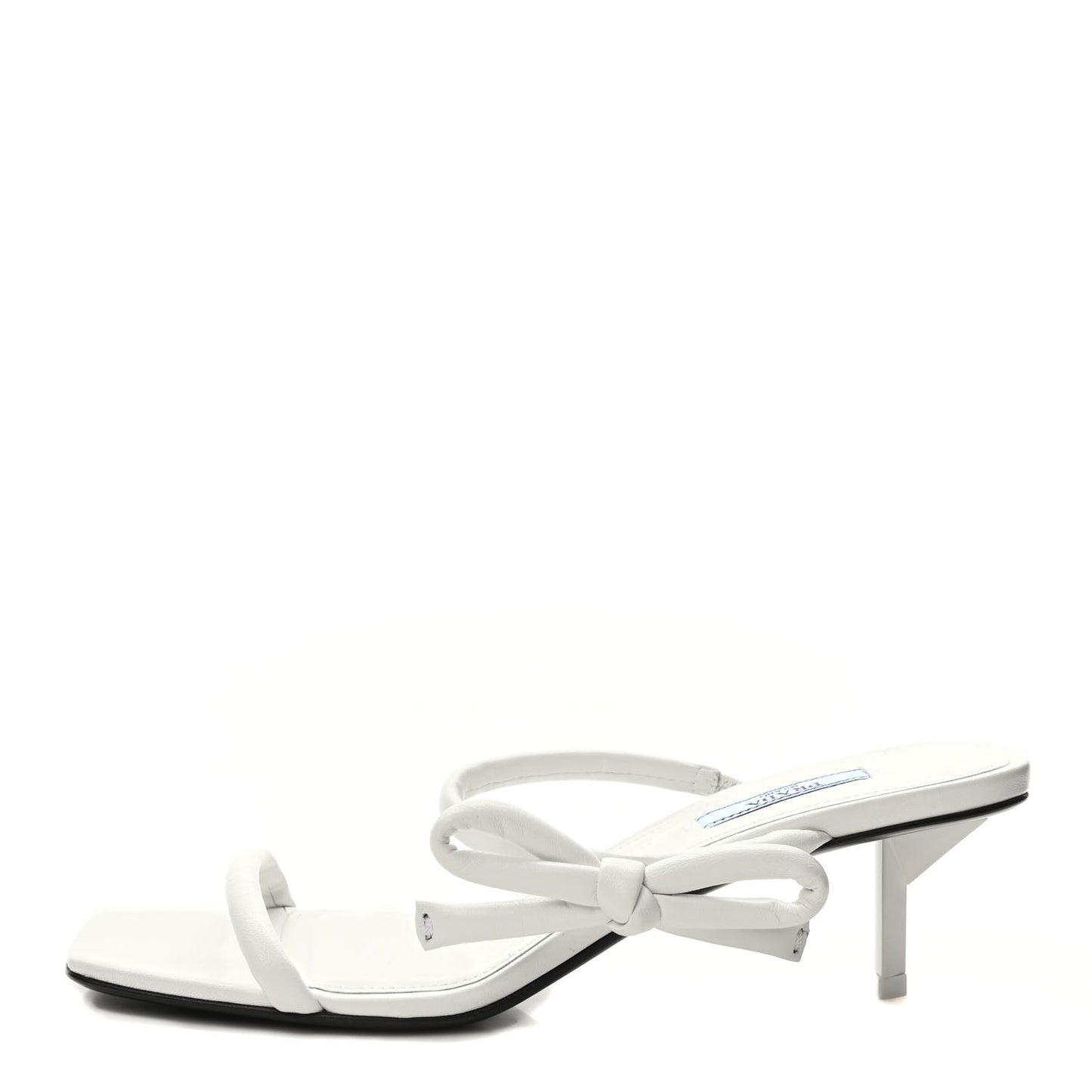 Nappa Bow Strappy 55mm Sandals 38.5 White