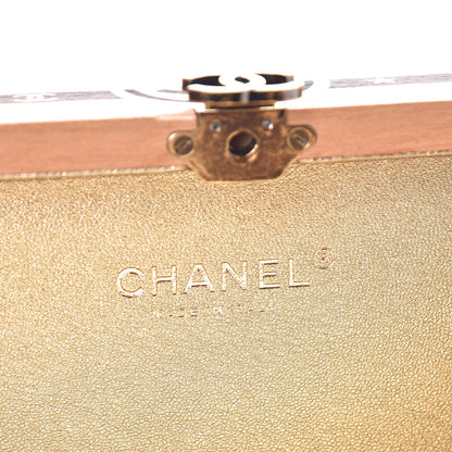 Chanel Wood Havana By Night Cigar Box Minaudiere Brown 6 of 7