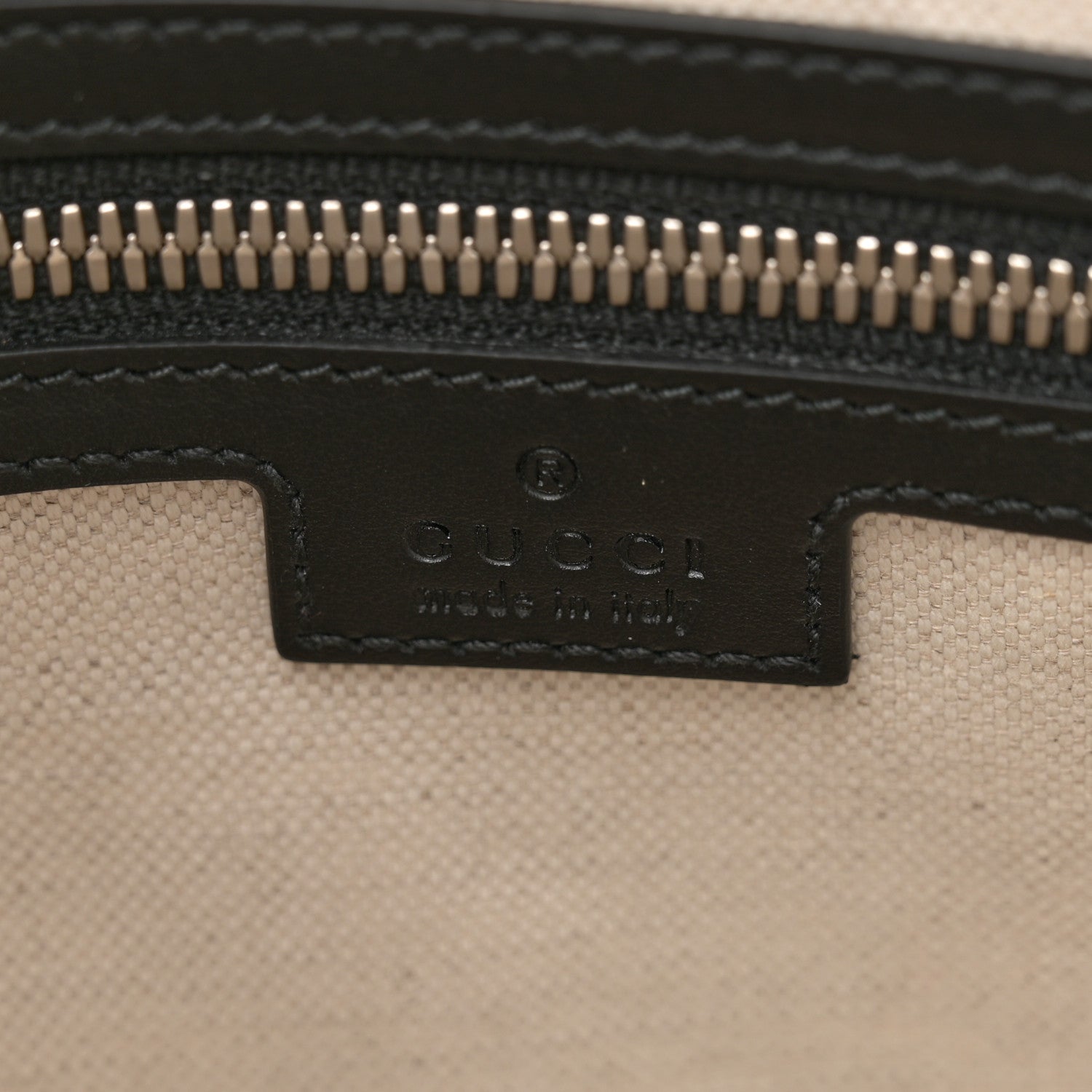 Gucci Calfskin GG Tennis Embossed Small Flat Messenger Bag Black 6 of 10
