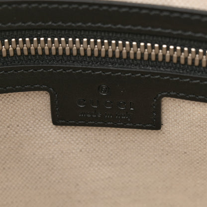 Gucci Calfskin GG Tennis Embossed Small Flat Messenger Bag Black 6 of 10