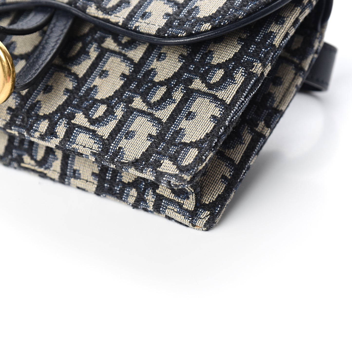 Oblique Saddle Belt Bag Blue