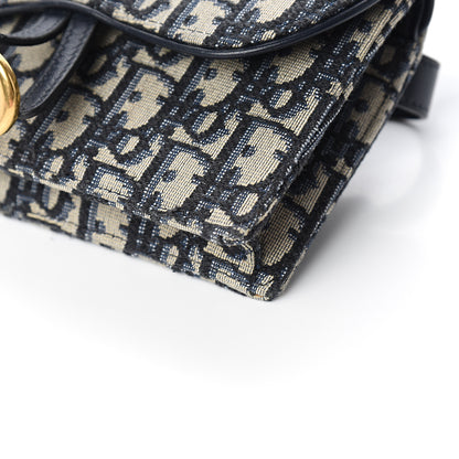 Christian Dior Oblique Saddle Belt Bag Blue 9 of 11