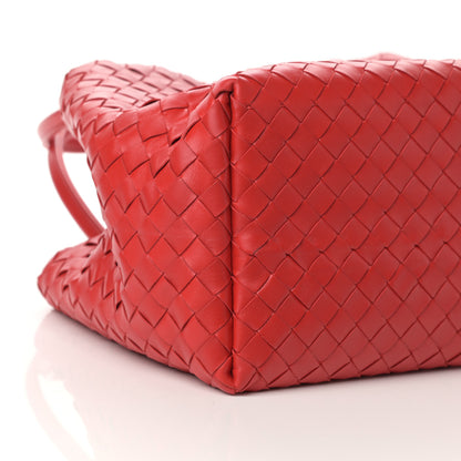 Bottega Veneta Nappa Intrecciato Tote Bag Red 9 of 11