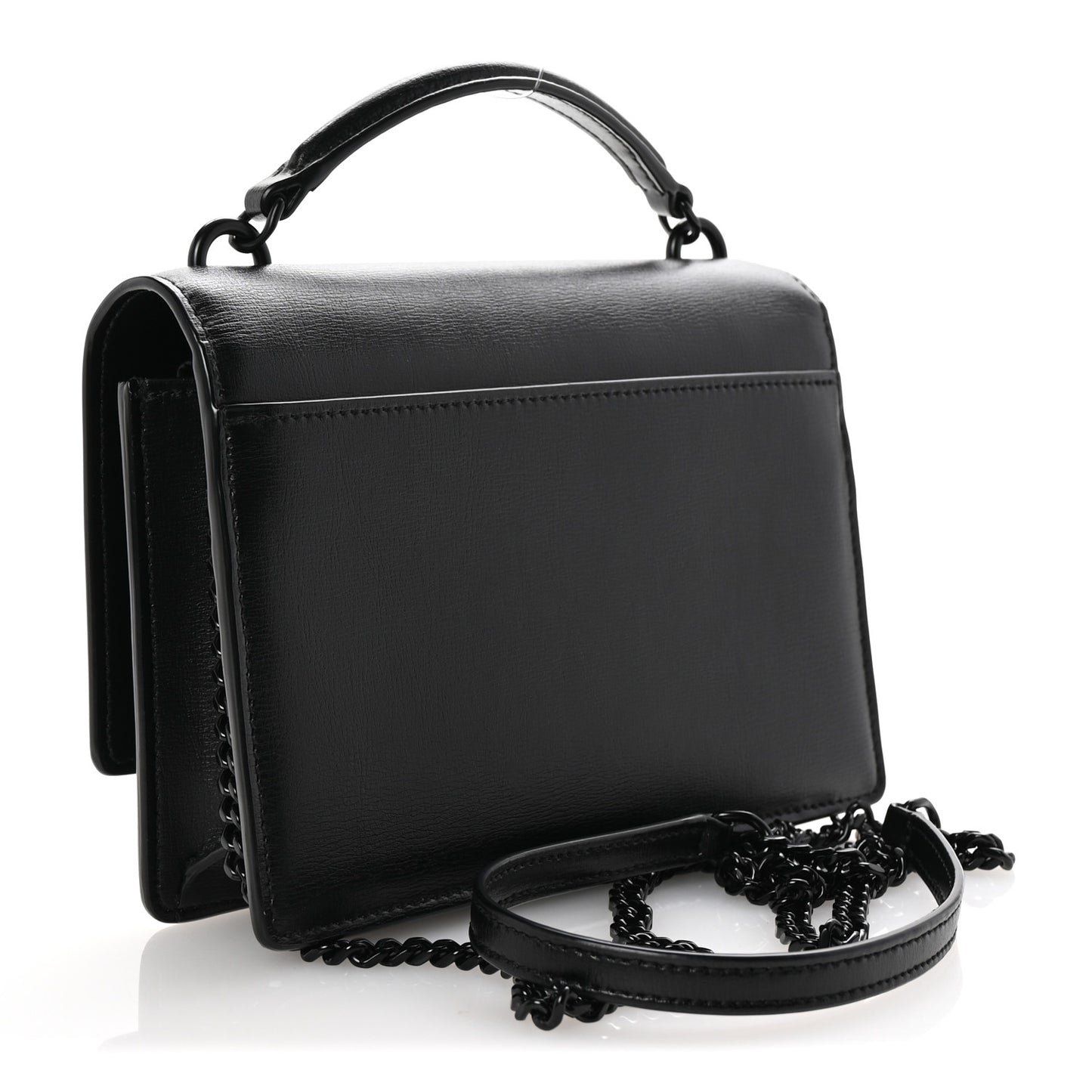 Calfskin Monogram Sunset Chain Wallet Black