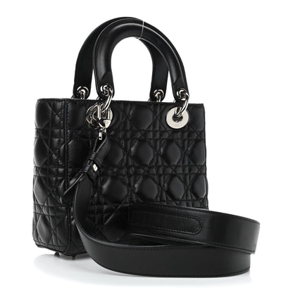 Christian Dior Lambskin Cannage Small Lucky Badges My Lady Dior Black 2 of 5