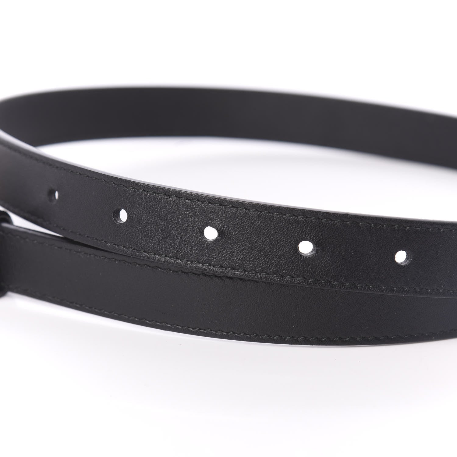 Gucci Calfskin Double G 20mm Belt 75 30 Black 3 of 5