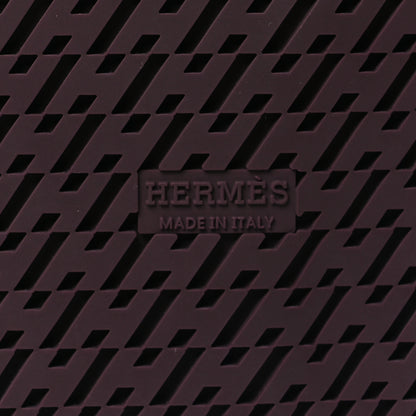 Hermes Woolskin Womens Chypre Sandals 38 Violet Fonce 6 of 8