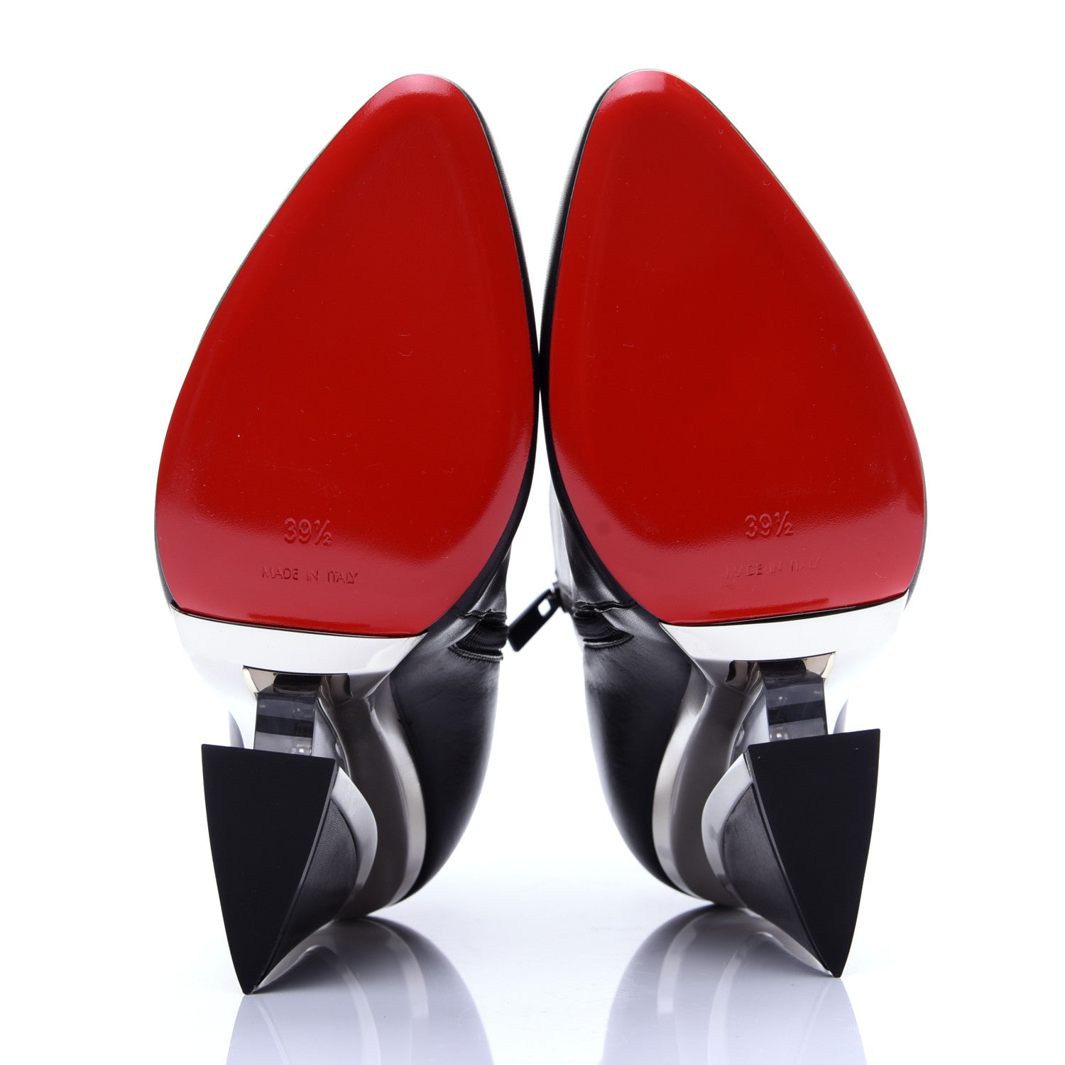 Christian Louboutin Calfskin Levitibootie 100 Booties 39.5 Black 10 of 12