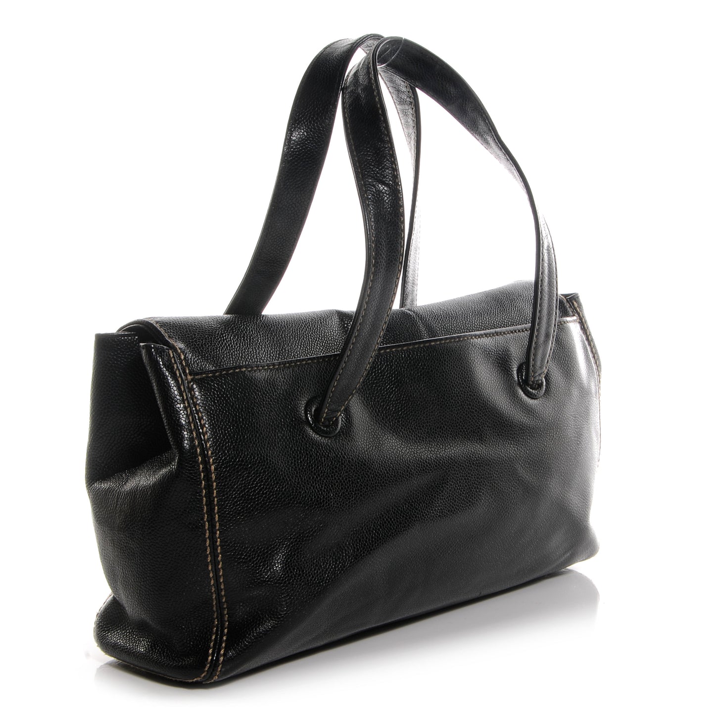 Caviar CC Shoulder Bag Black