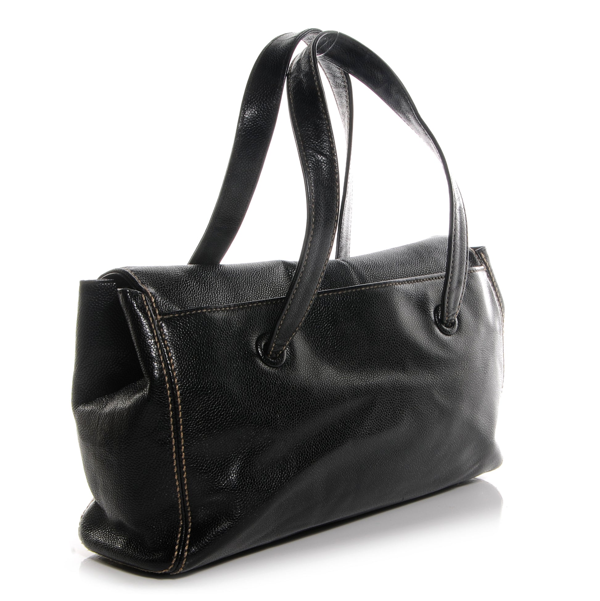 Chanel Caviar CC Shoulder Bag Black 3 of 7