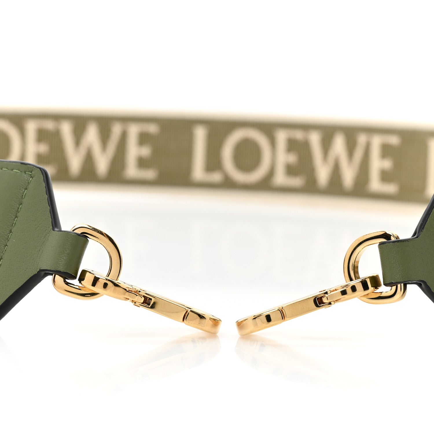 Loewe Calfskin Jacquard Anagram Strap Green 3 of 6