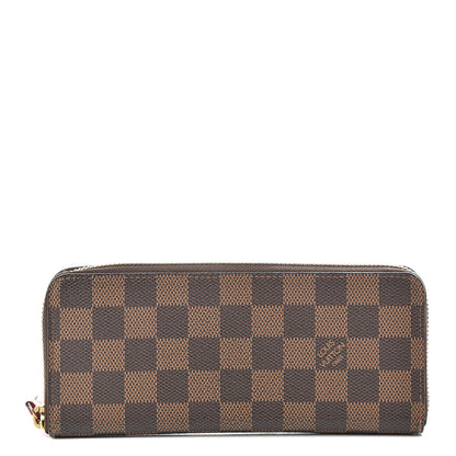 Louis Vuitton Damier Ebene Clemence Wallet Cherry 1 of 10