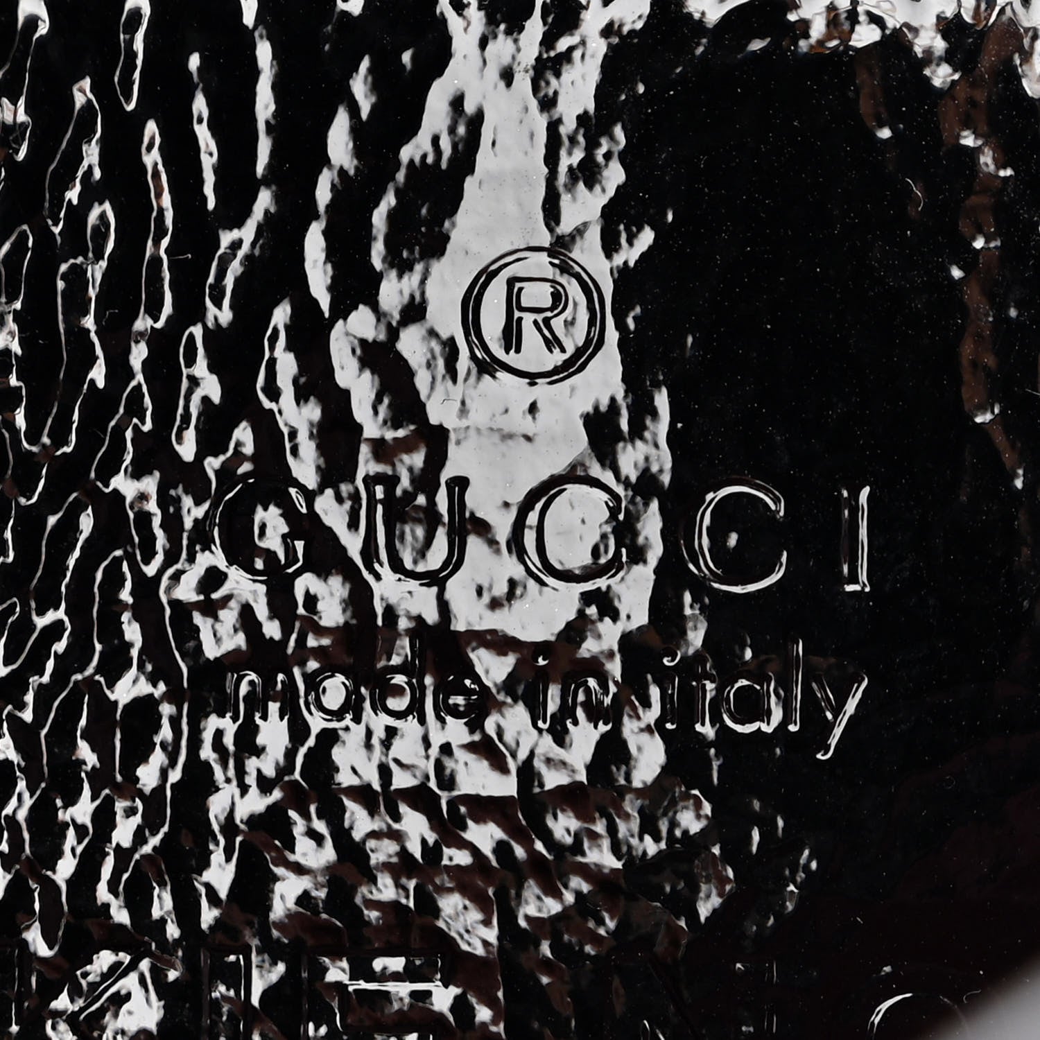 Gucci Crinkled Patent Mini Jackie Notte Bag Black 6 of 10