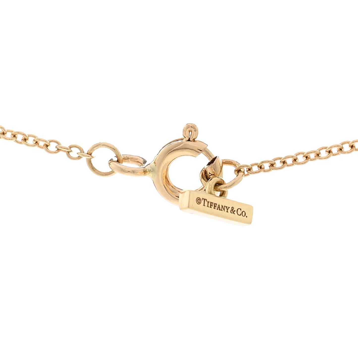 18K Yellow Gold Diamond Black Onyx Small T Circle Pendant Necklace