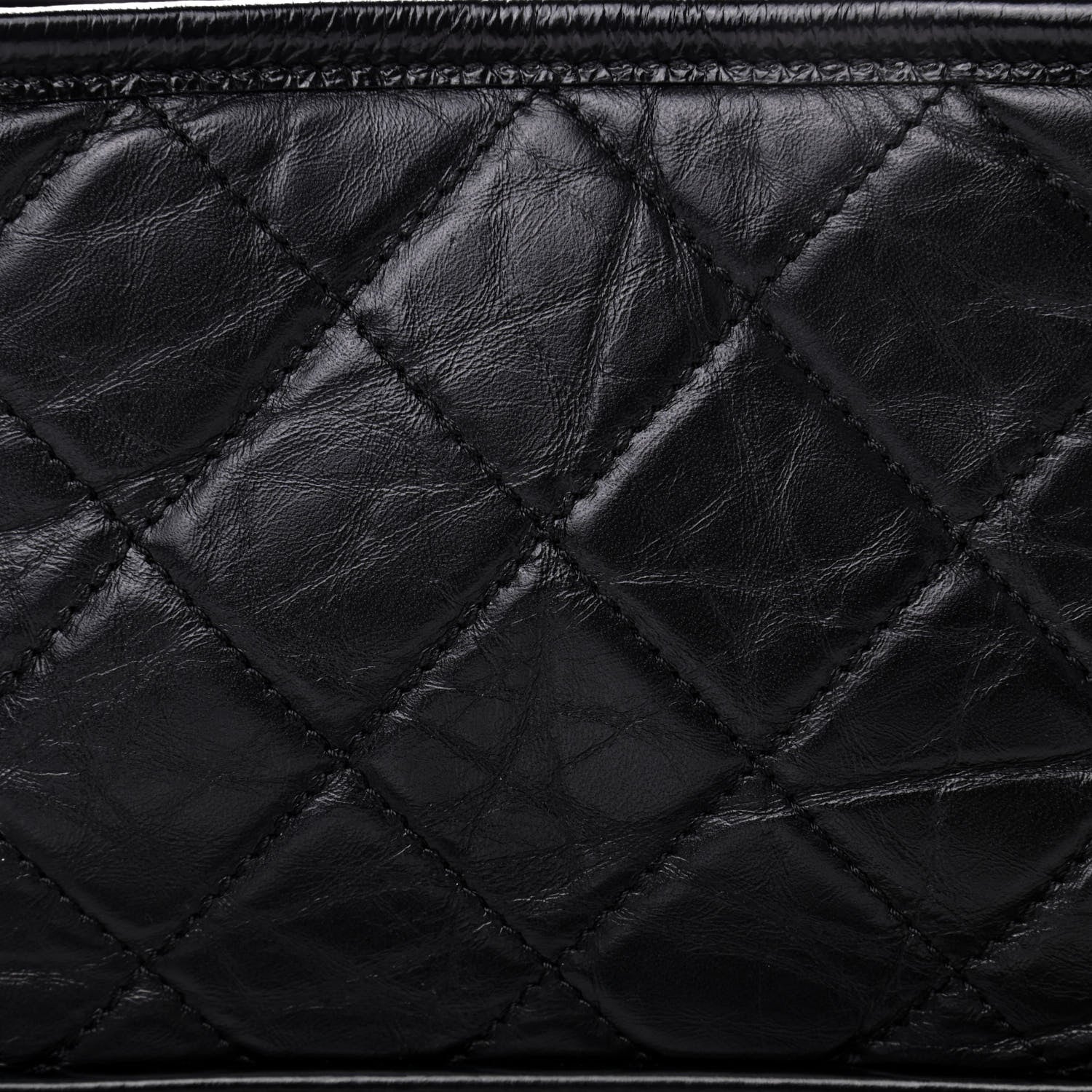 Chanel Aged Calfskin Quilted Small Gabrielle Hobo Black 7 of 9