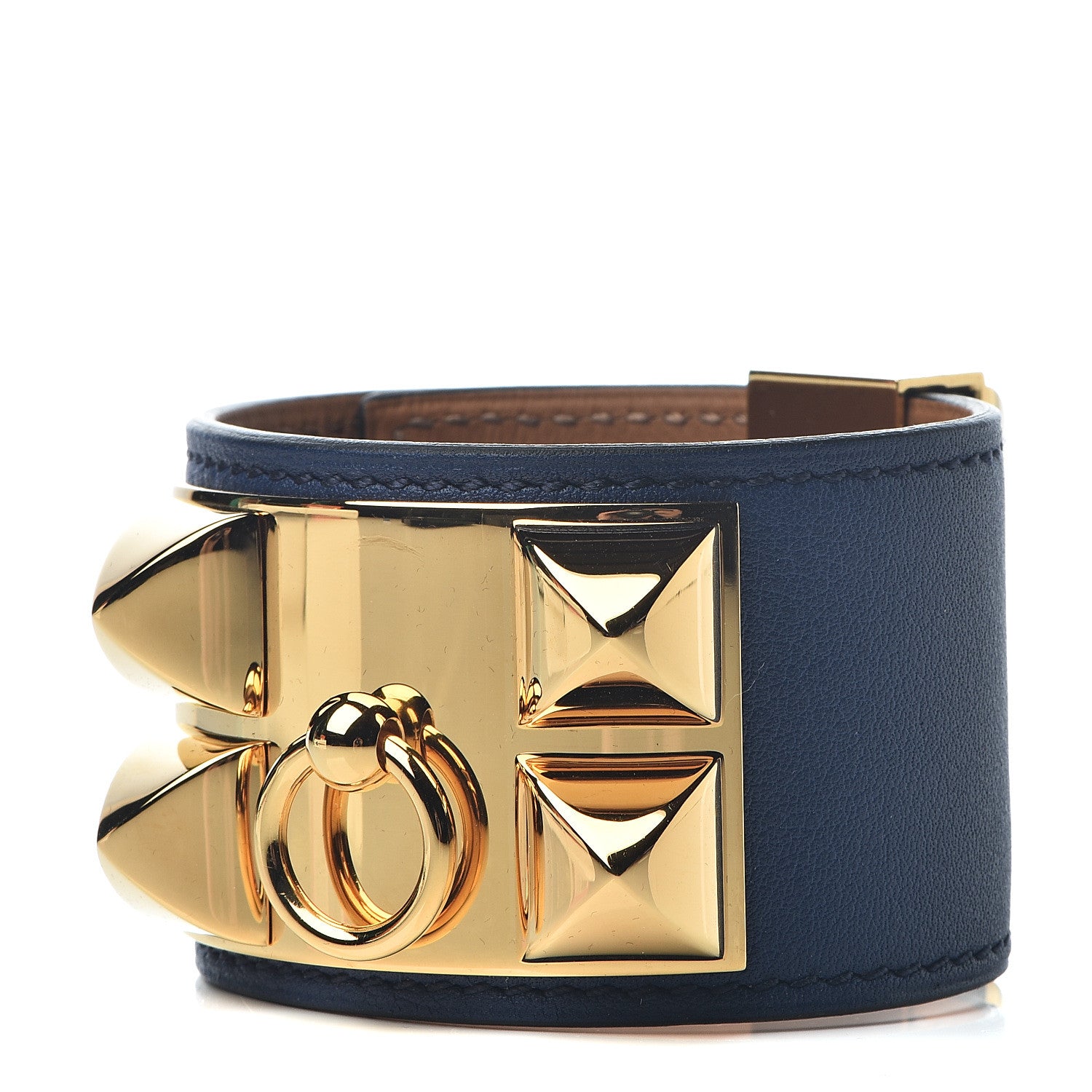 Hermes Swift Collier de Chien CDC Bracelet S Bleu Saphir 1 of 7