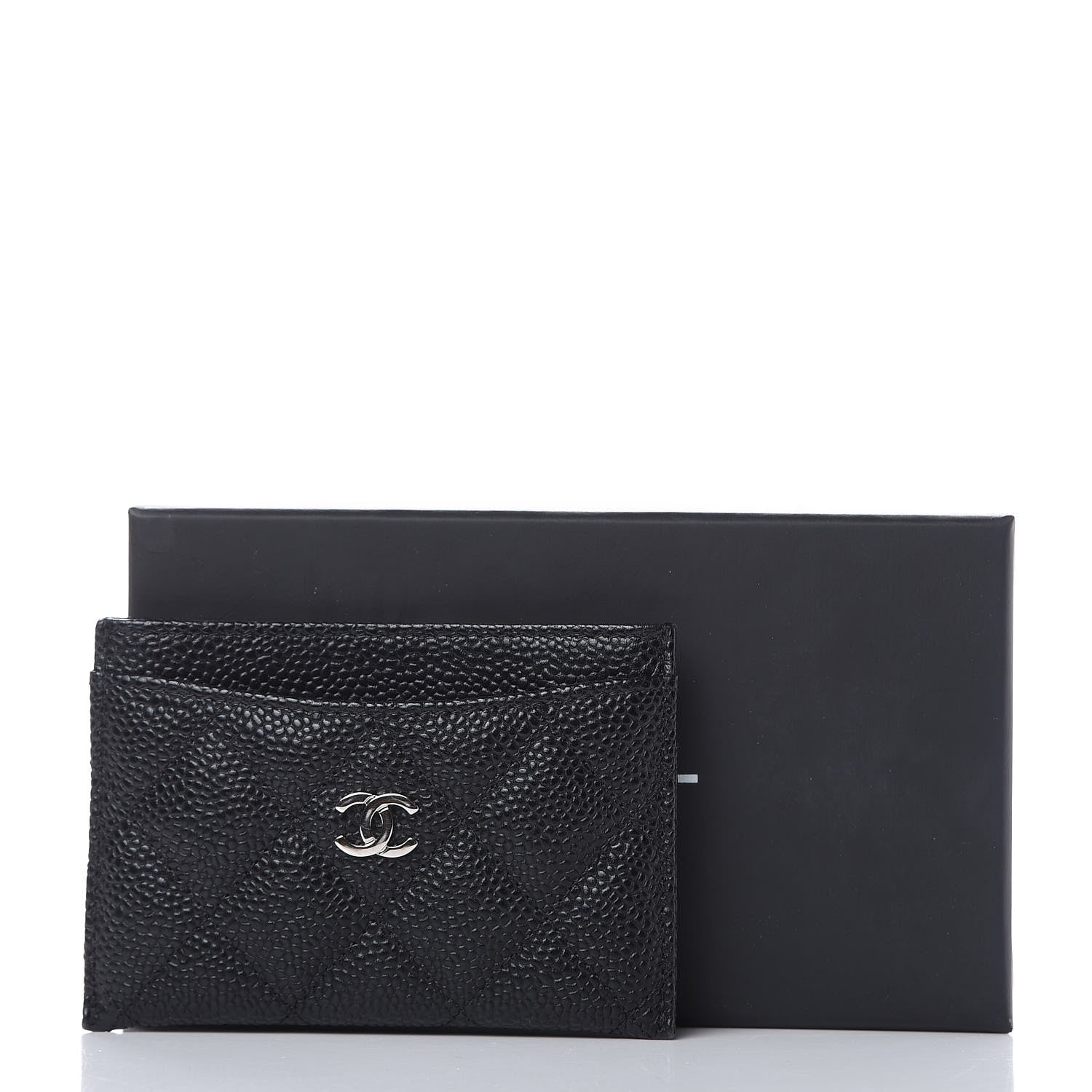 Chanel Caviar Quilted Card Holder Black 9 of 9
