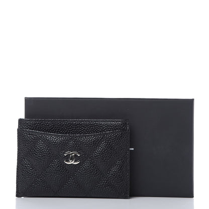 Chanel Caviar Quilted Card Holder Black 9 of 9