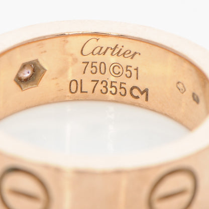 Cartier 18K Pink Gold Pink Sapphire 5.5mm LOVE Ring 51 5.75 4 of 4