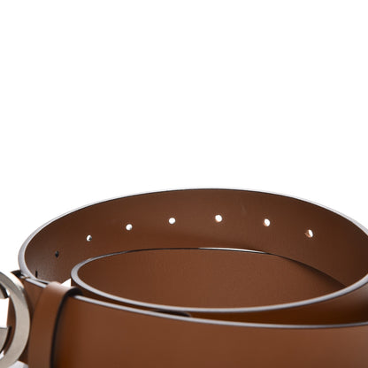 Gucci Selleria Calfskin Nickel Interlocking G 37mm Belt 95 38 Cuir 4 of 6