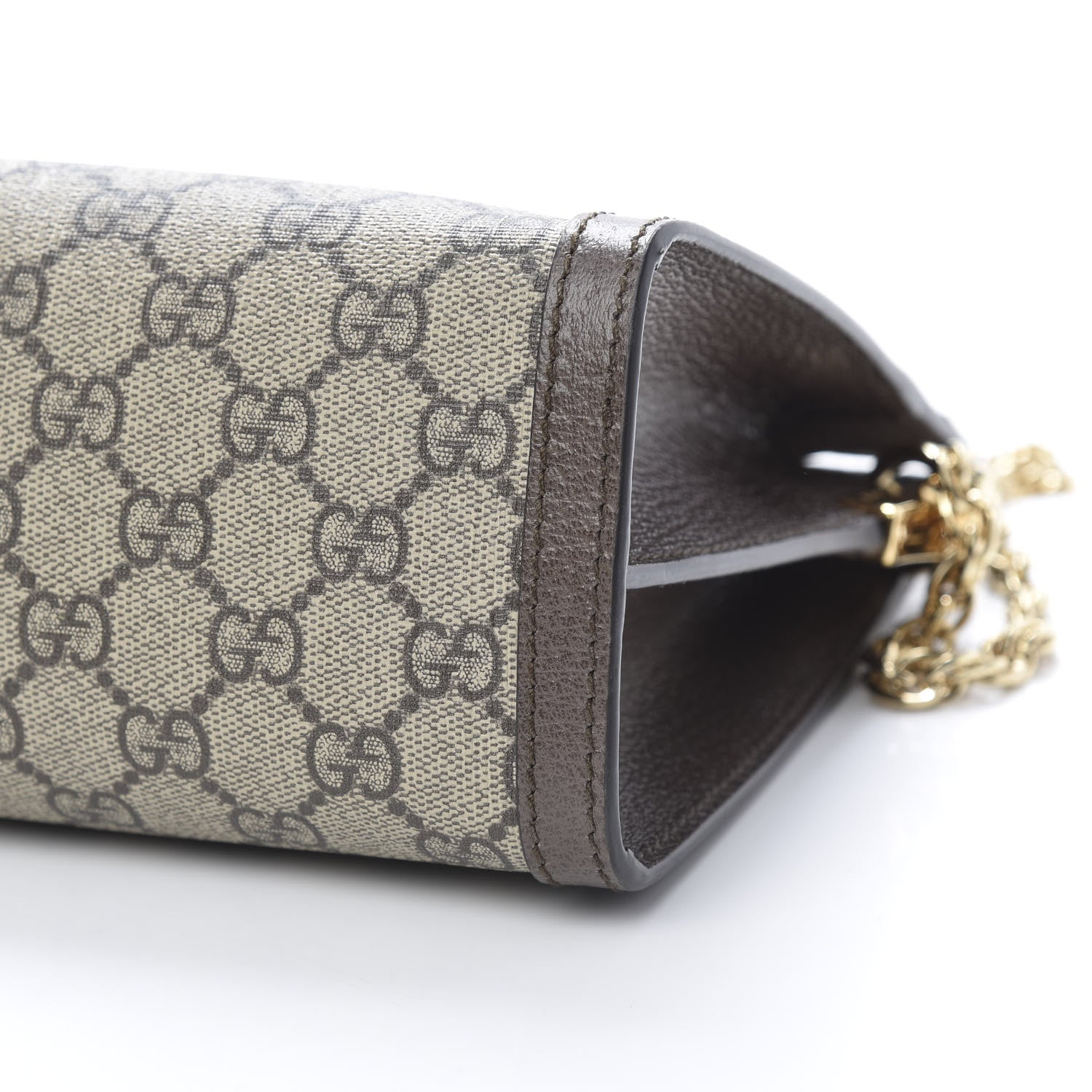 Gucci GG Supreme Monogram Web Medium Ophidia Chain Shoulder Bag Brown 10 of 10