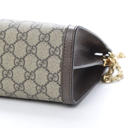 Gucci GG Supreme Monogram Web Medium Ophidia Chain Shoulder Bag Brown 10 of 10