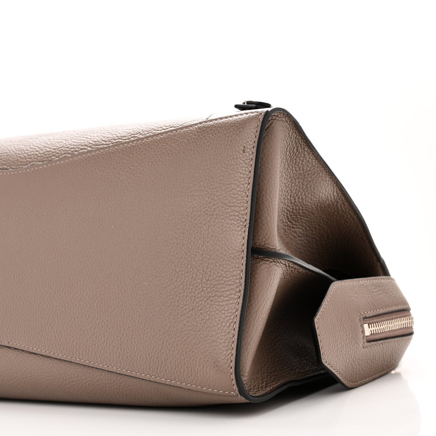 Grained Calfskin Silver Hardware Neo Classic City Mink Grey