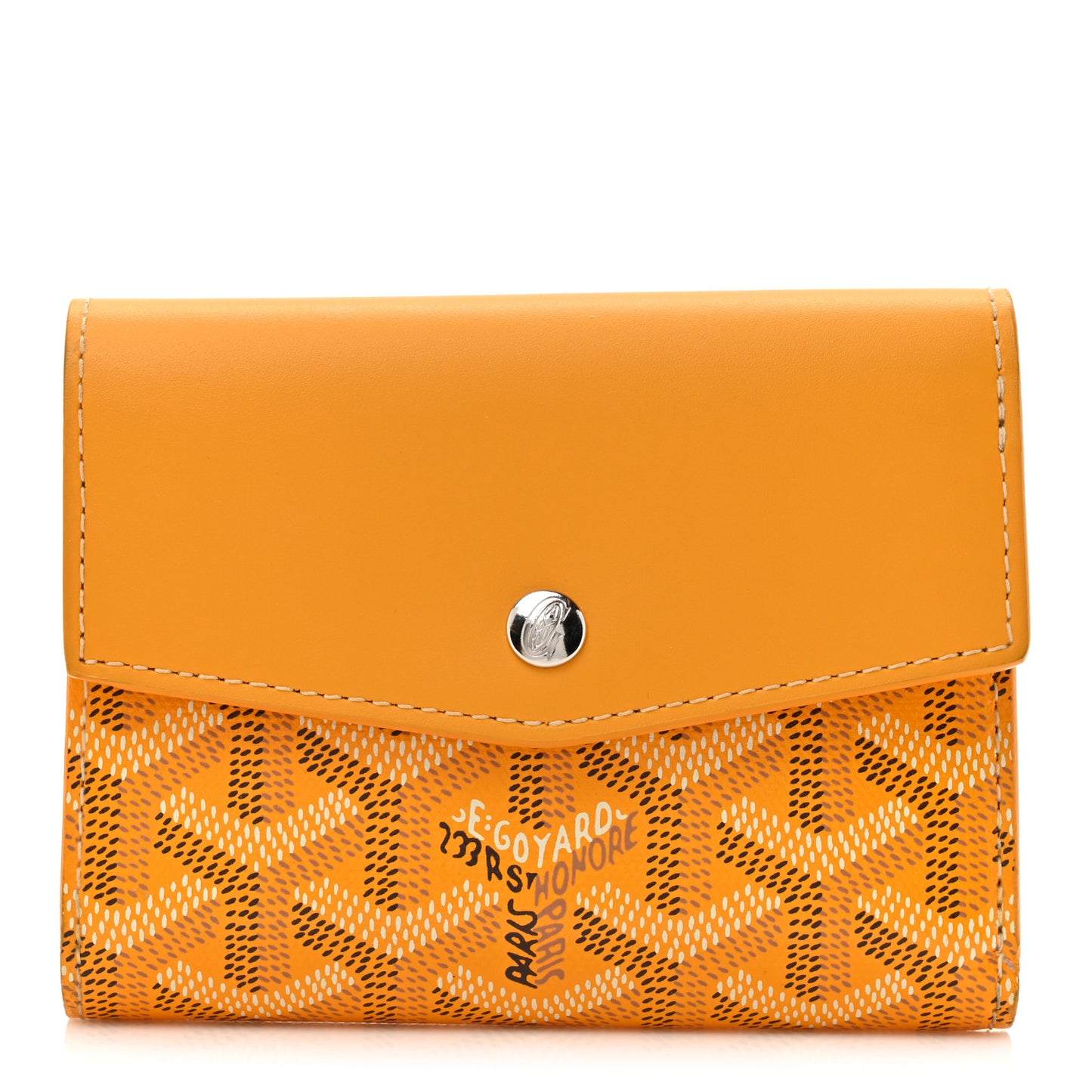 Goyardine Saint-Gabriel Compact Wallet Yellow