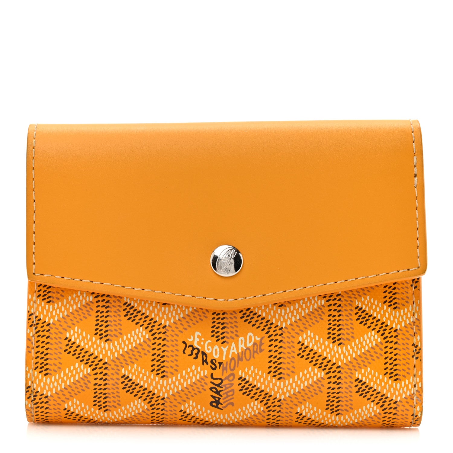 Goyard Goyardine Saint-Gabriel Compact Wallet Yellow 1 of 9