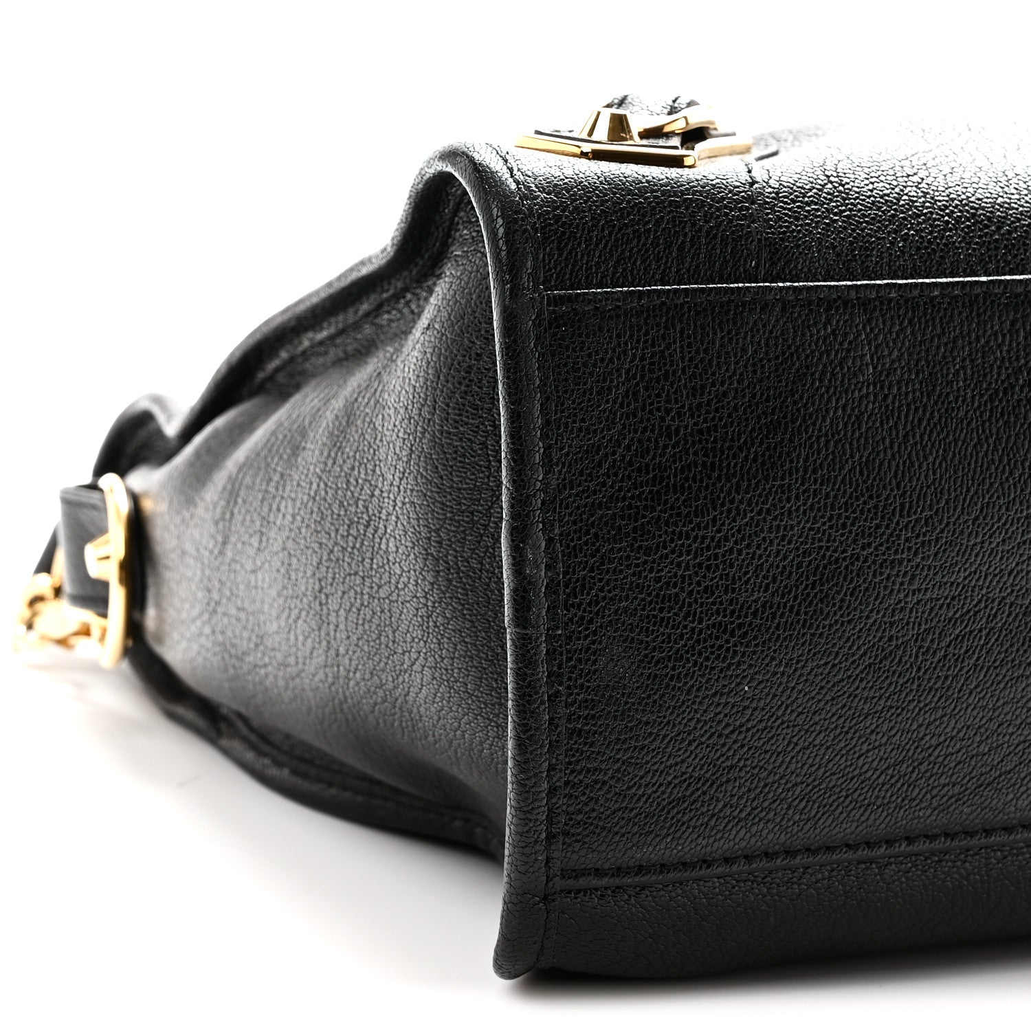 Balenciaga Chevre Gold Metallic Edge Hardware City Black 10 of 11