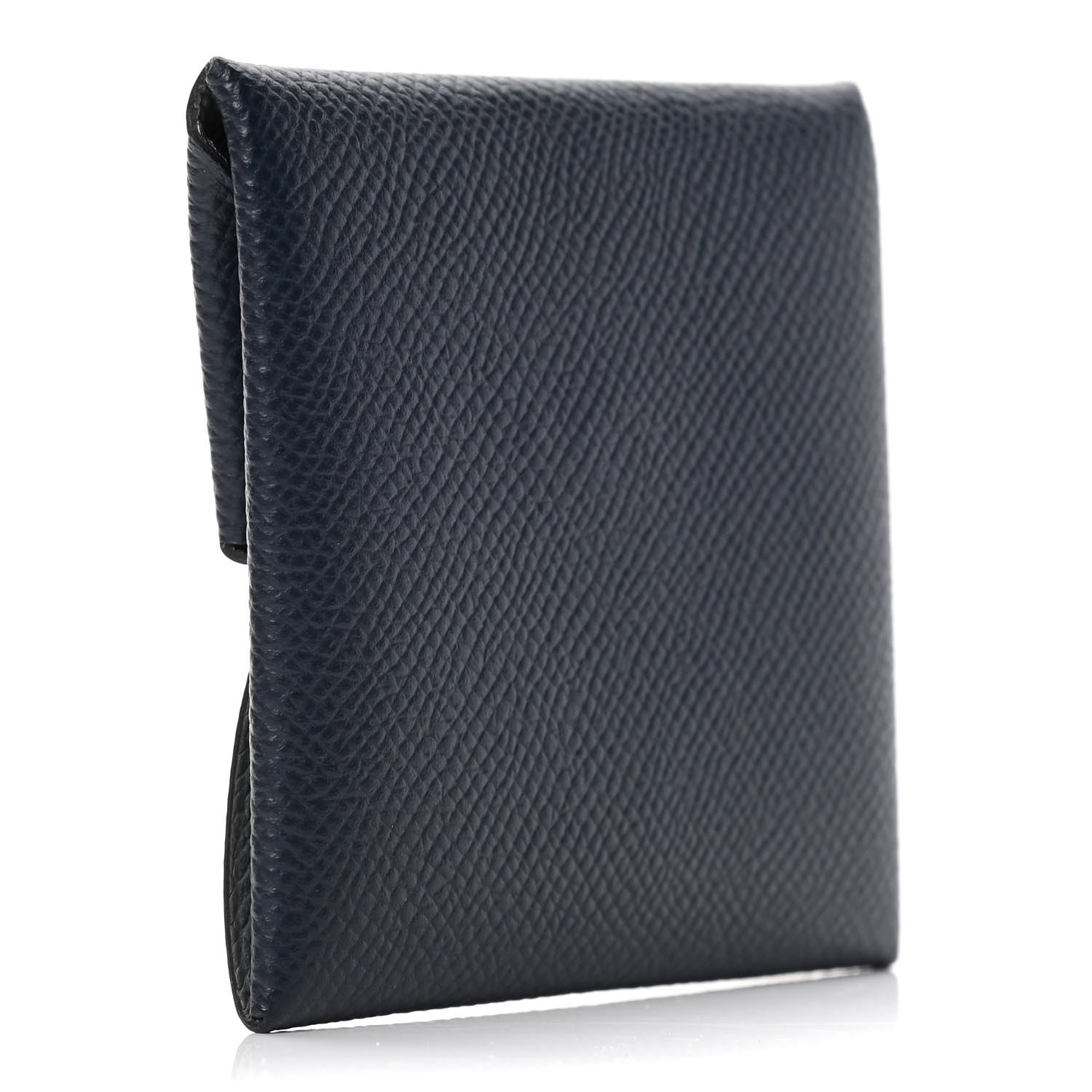 Hermes Epsom Verso Bastia Coin Purse Bleu Indigo Vert Amande 2 of 4