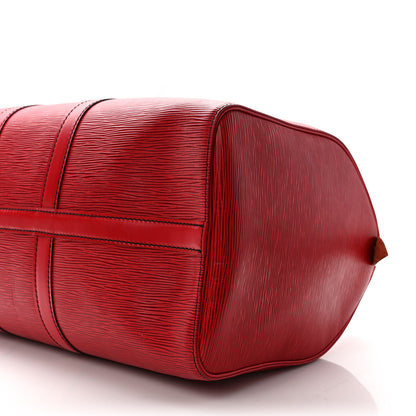 Louis Vuitton Epi Keepall 45 Castillan Red 9 of 11
