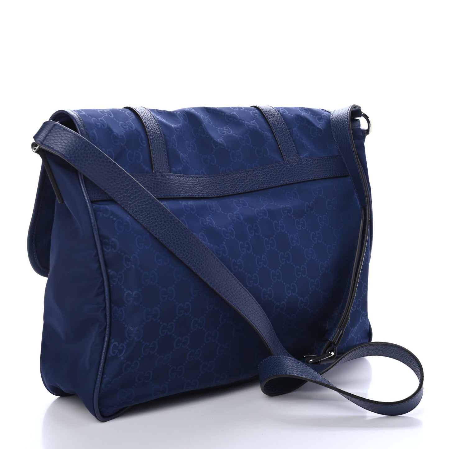 Nylon Monogram Double Buckle Flap Messenger Bag Tide