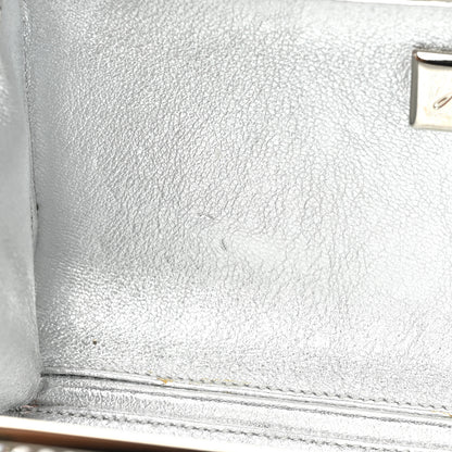 Judith Leiber Swarovski Crystal Minaudiere Clutch Silver 10 of 12