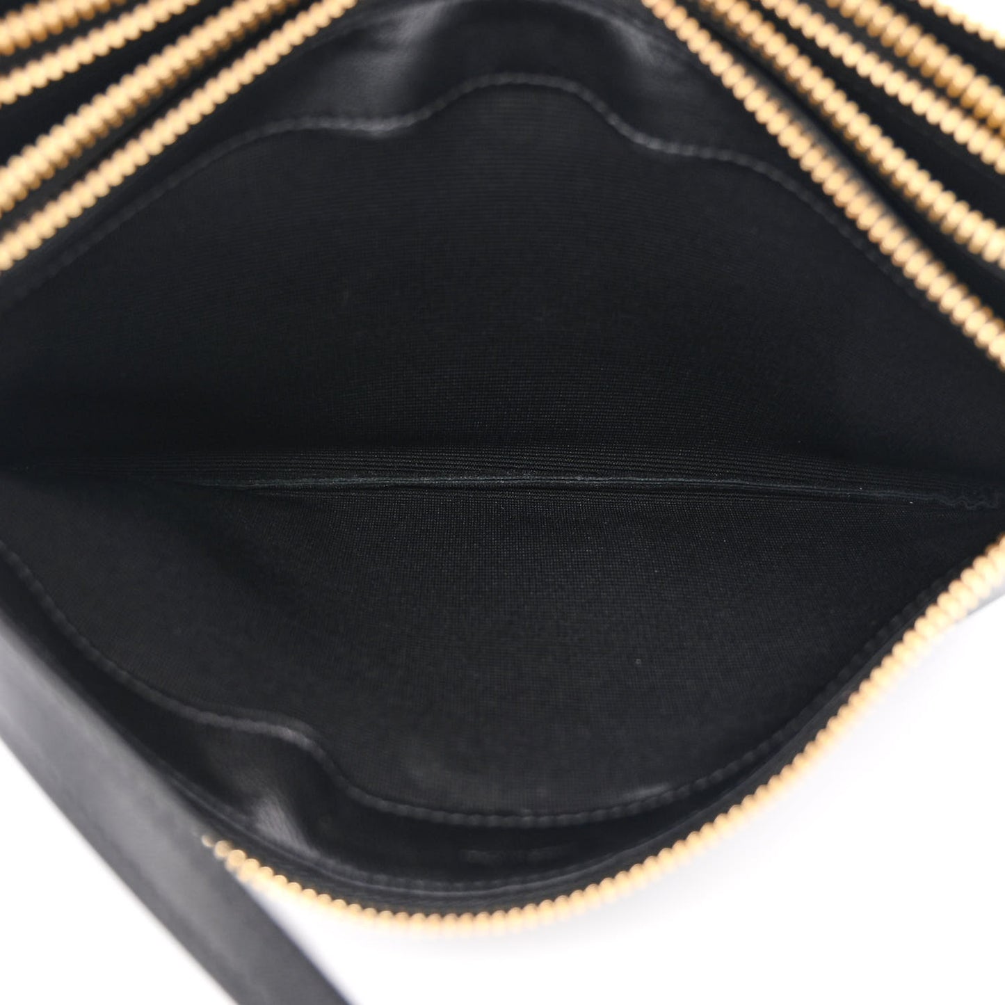 Lambskin Large Trio Crossbody Bag Black