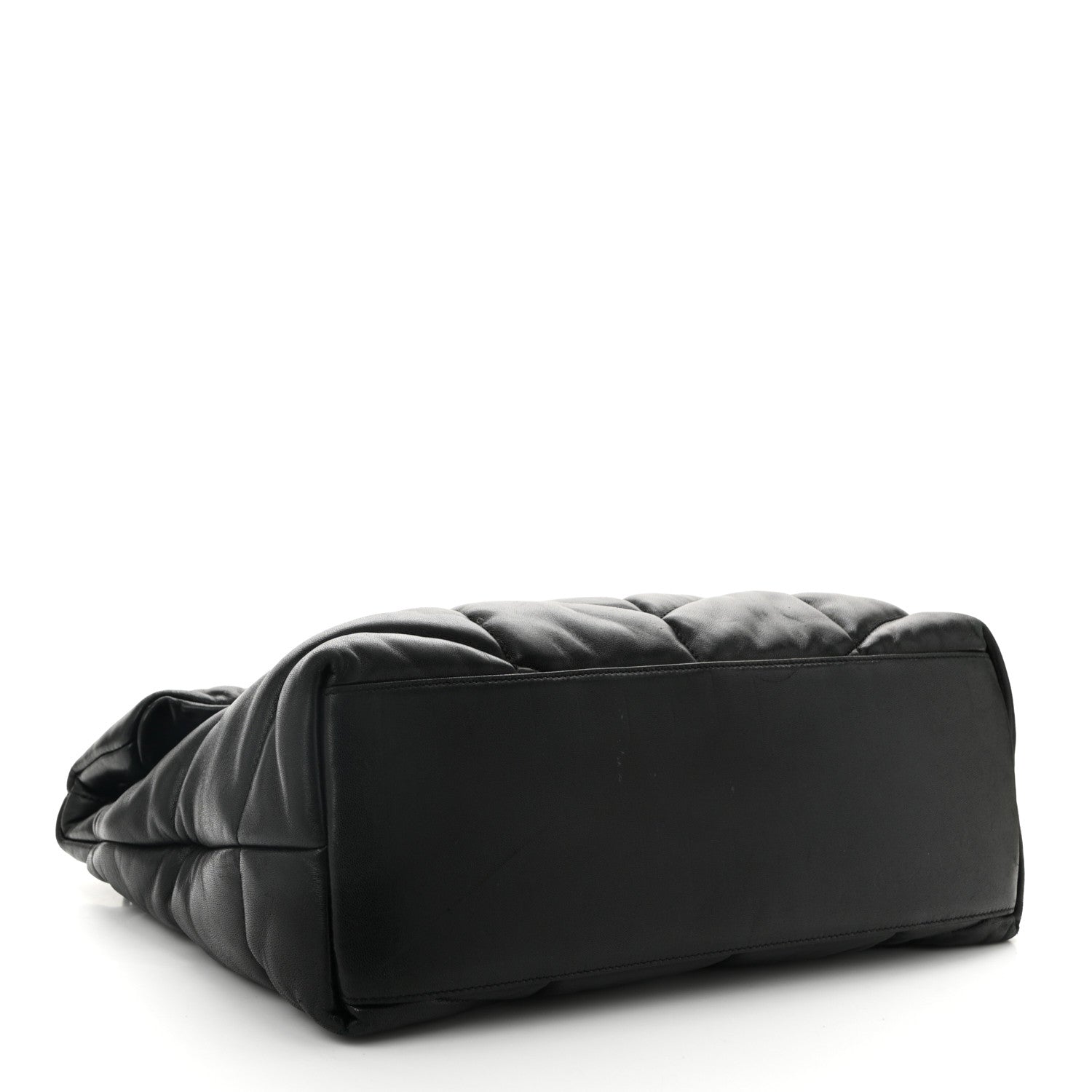 Saint Laurent Lambskin Quilted Monogram Monochrome Small Loulou Puffer Chain Satchel Black 4 of 11